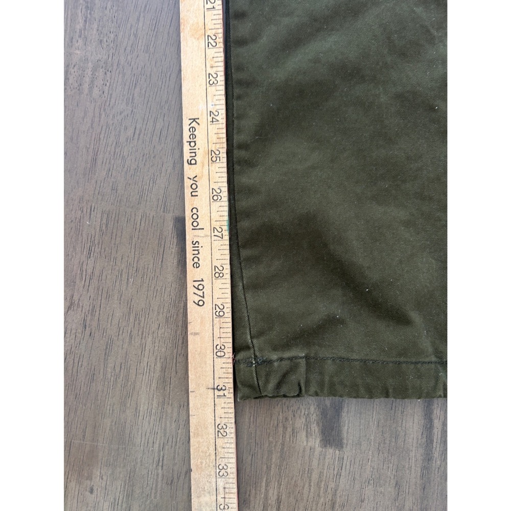 Olive Green Cargo Pants Multi Pocket Utility Streetwear Gorpcore Trousers Sx 34 - Picture 12 of 13